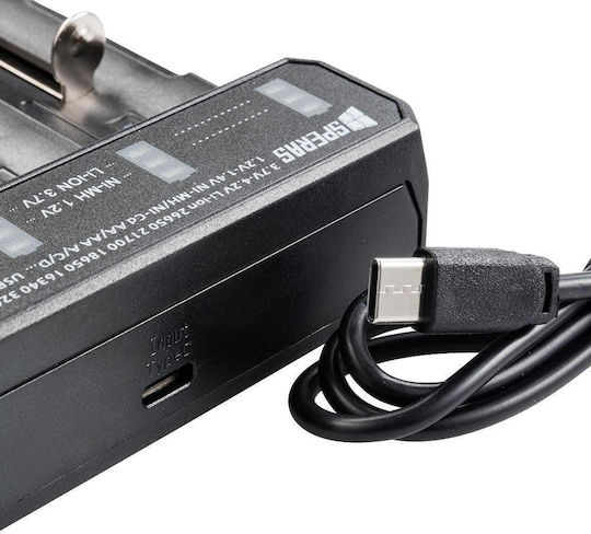Speras i4 Charger 4 Batteries Li-ion/Ni-Cd/Ni-MH Size AA/AAA/18650/21700/16340/26650/14500
