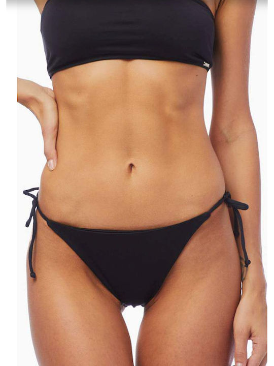 Bikini Slip with Ties Black