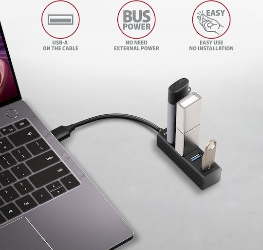 Axagon Hub 4 Porturi USB 3.2 Cu Conectare USB-A