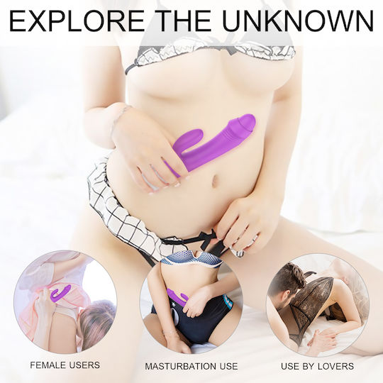 La Lolita Amsterdam Josua Vibrator Iepurele 22cm Fuchsia