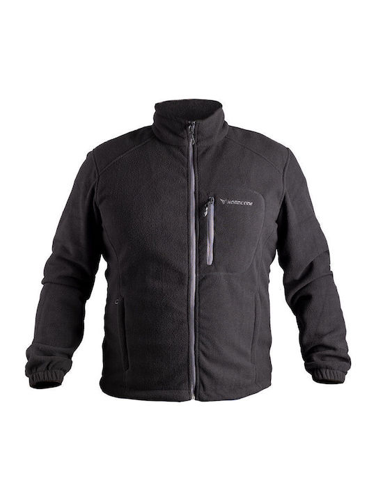 Husky Ανδρική Ζακέτα Fleece Μαύρη