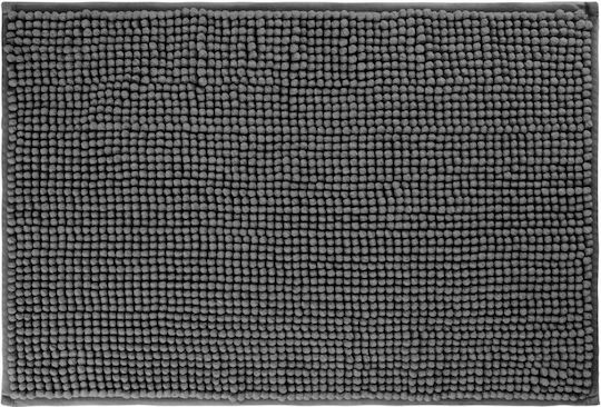 Guy Laroche Miami Shower Curtain Fabric 180x180cm Set of 4 pieces Anthracite