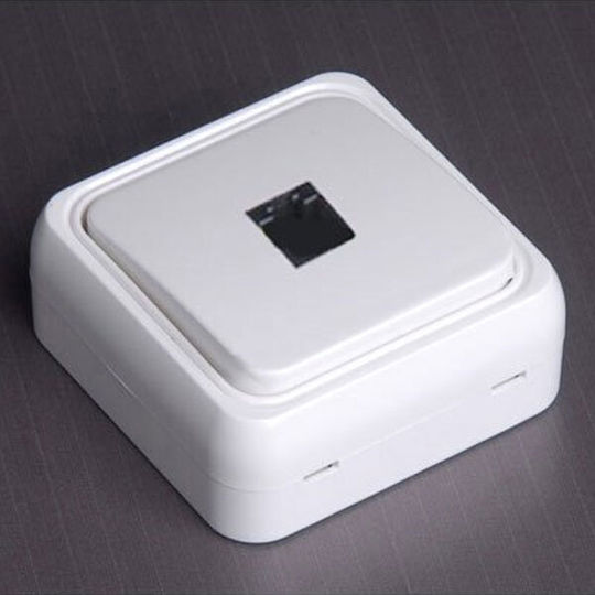 Eurolamp Einzeln Extern Netzwerksteckdose RJ45 in Weiß Farbe 147-16245