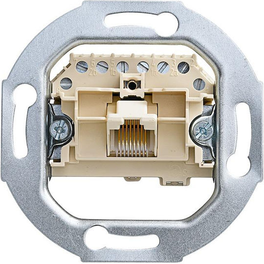 Abb Basic Einzeln Mechanismus Netzwerksteckdose RJ45 in Weiß Farbe 13015