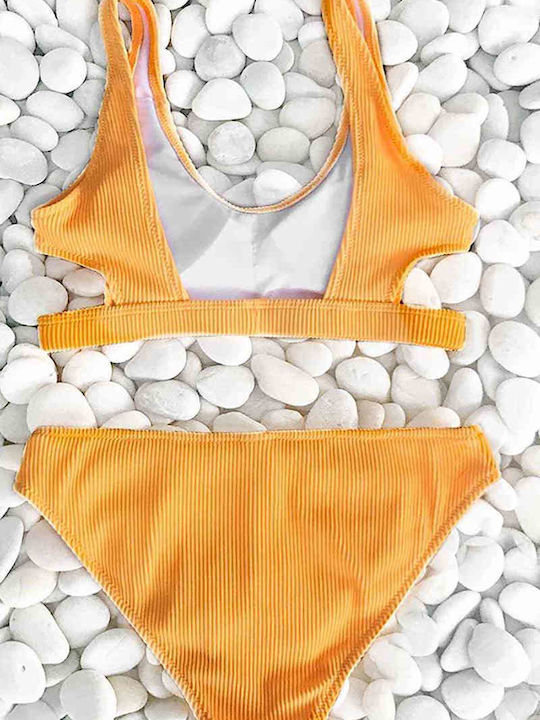 Set Bikini Μπουστάκι Κίτρινο