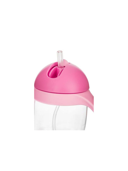 Bocioland Ceramic Cup with Lid Pink 300ml