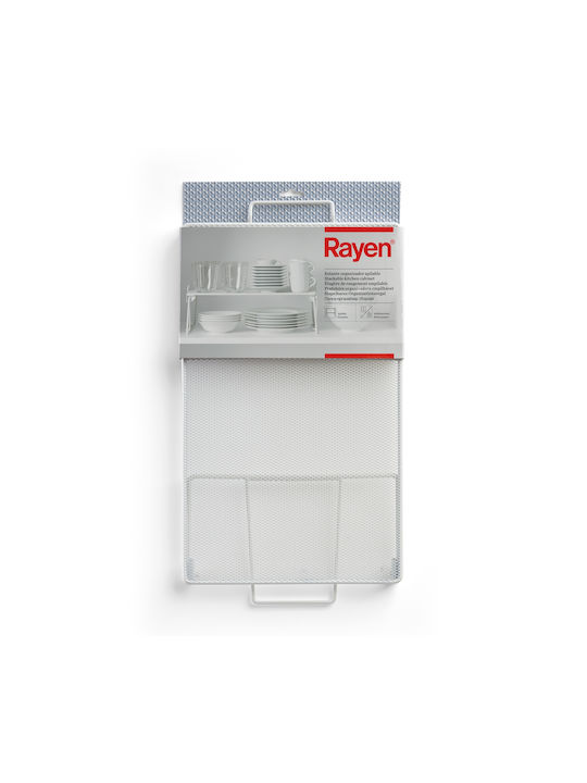 Rayen Suport De Masă Metalic 41x25.5x15cm Albă