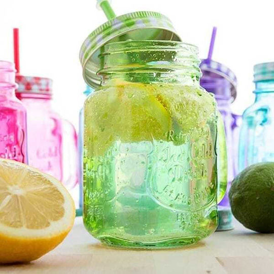 Viosarp Glass Water made of Glass with straw 400ml