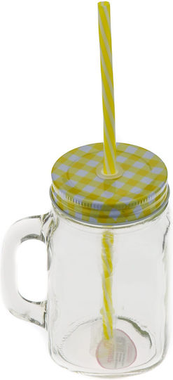 Viosarp Glass Water made of Glass with straw 400ml