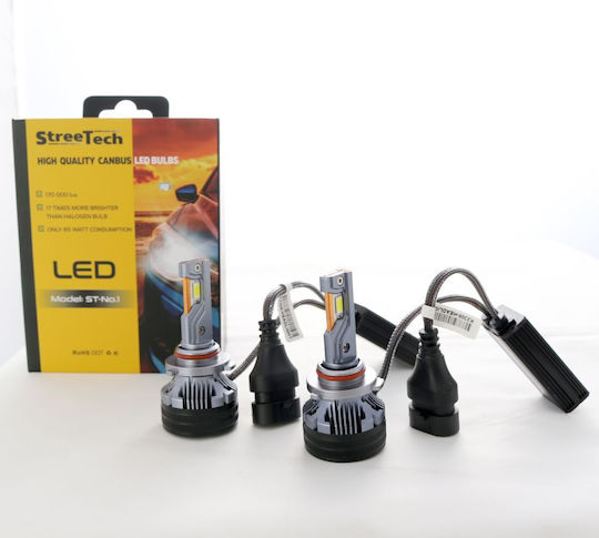 Streetech Λάμπες Αυτοκινήτου HB3-9005 Canbus LED 6000K Ψυχρό Λευκό 30V 65W 2τμχ