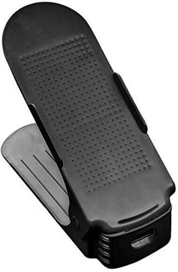 Plastic Shoe Storage Stand in Black Color 25x10x6cm 4 Pieces