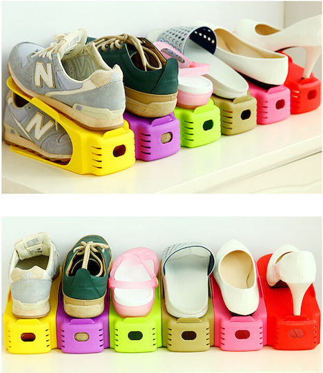 Diamandino Plastic Shoe Storage Box in Blue Color