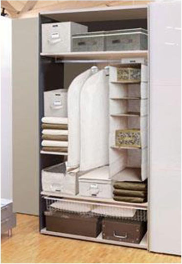 Ordinett Drawer Organizer In Ecru Colour 28.5x28.5x14cm