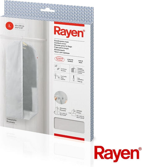 Rayen Fabric Hanging Storage Case For Clothes 60x60x150cm 1pcs