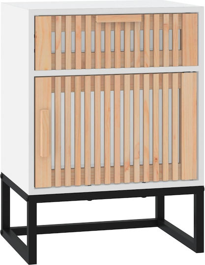 Комоди Дървени Бежов 2бр 40x30x55.5см