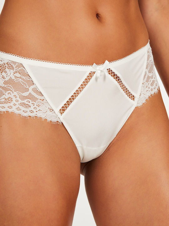 Hunkemöller Women's Boxer with Lace White