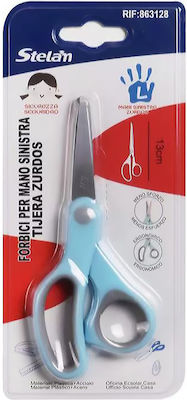 Scissors Left-Handers 13cm with Metallic Blade Blue