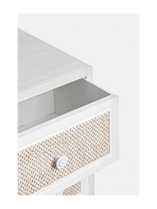 Comoda pentru Dormitor Lemnoasă Montiel cu 5 sertare Albă 60x33x72.5buc