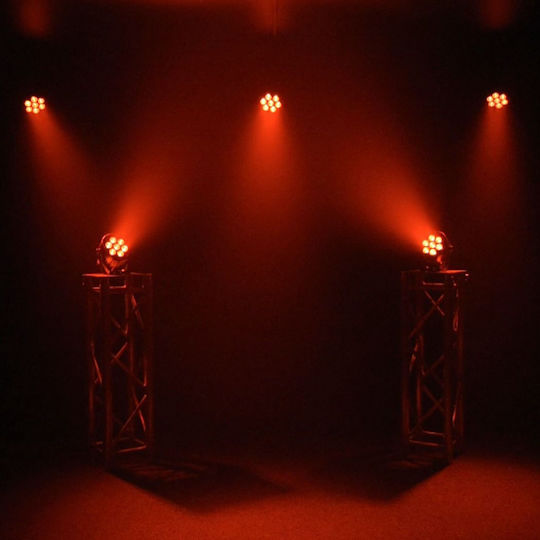Light4me Φωτορυθμικό Spot LED PAR DMX Black RGBWA