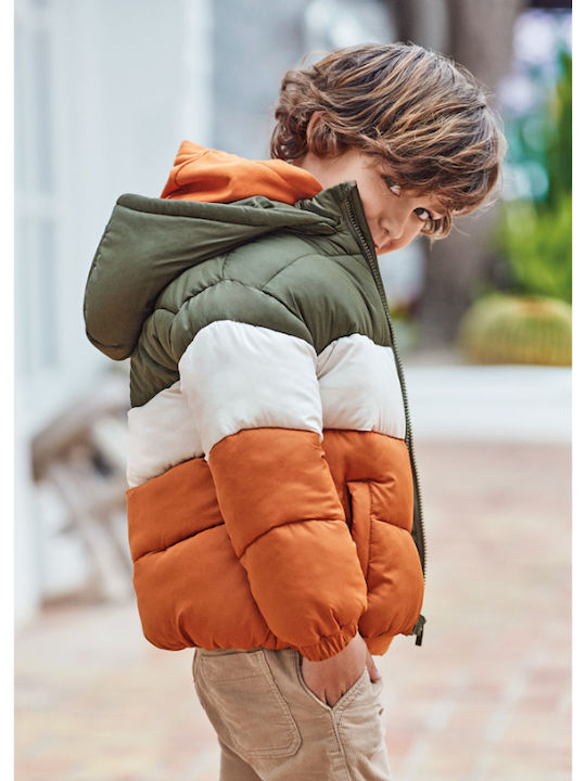 Kids' Casual Jacket Short with Hood Multicolour