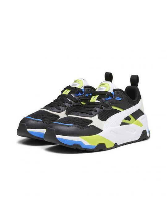 Puma Încălțăminte Sport pentru Copii talpa joasa Negru / Alb / Lime Smash