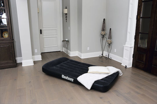 Bestway Inflatable Single Air Mattress with Integrated Electric Pump Twin 188x99x30cm Black