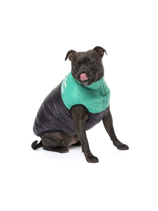 Fuzzyard East Harlem Green Waterproof / Windproof Dog Coat Medium with 40cm Back Length