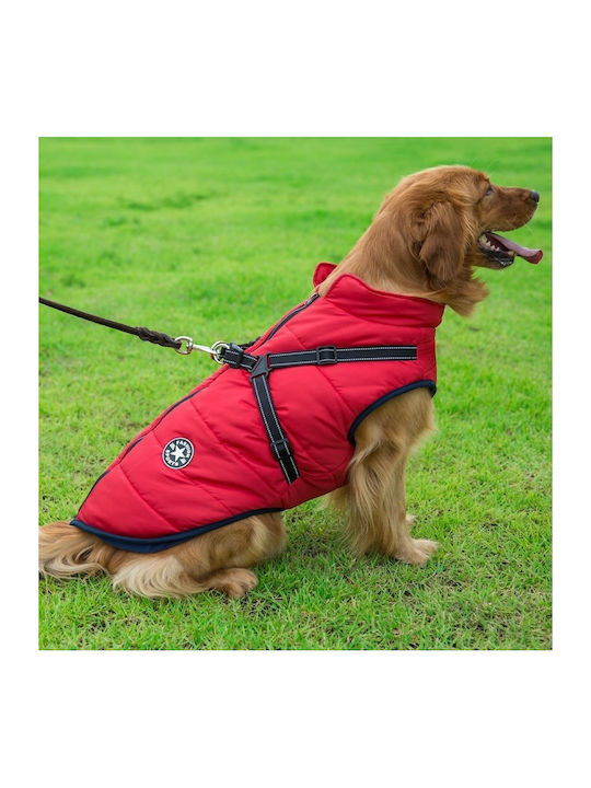 Doglemi Waterproof Dog Coat Red 48cm