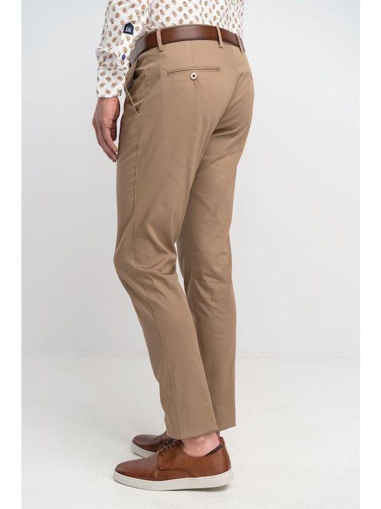 Monte Napoleone Herrenhose Chino Braun