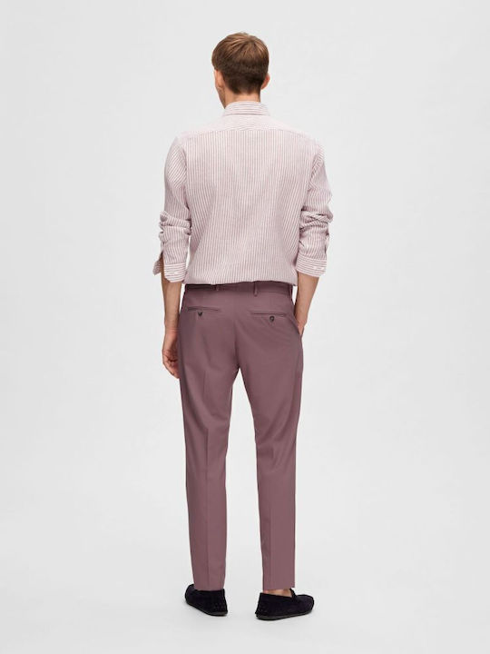 Trousers in Slim Fit Purple
