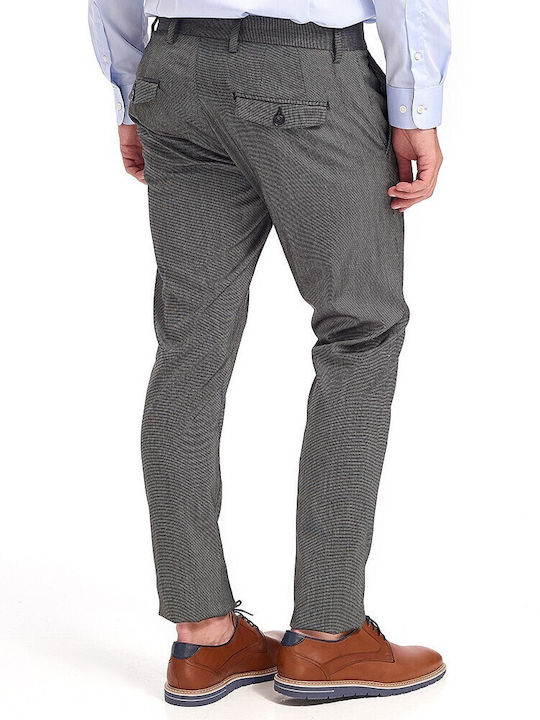 Pantaloni Elastic cu Croială Skinny Gri
