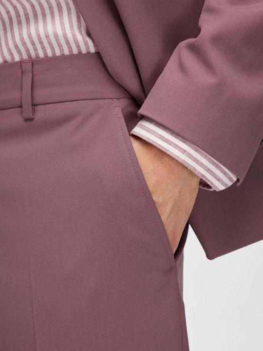 Trousers in Slim Fit Purple