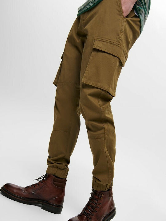 Only & Sons Men's Trousers Cargo Elastic Brown