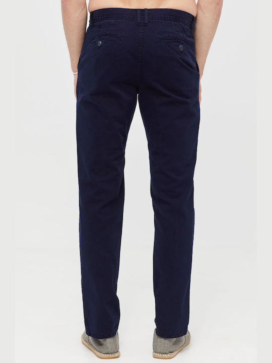 Aristoteli Bitsiani Men's Trousers Chino in Regular Fit Blue