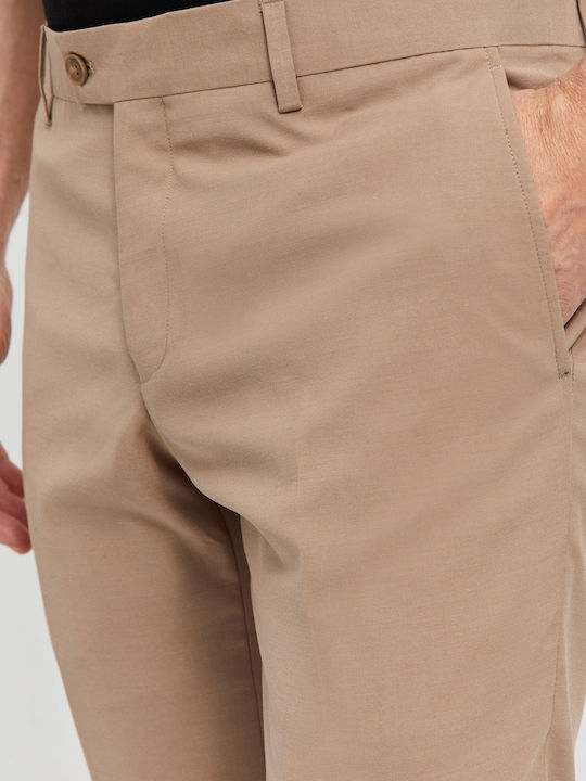 Aristoteli Bitsiani Men's Trousers in Slim Fit Brown