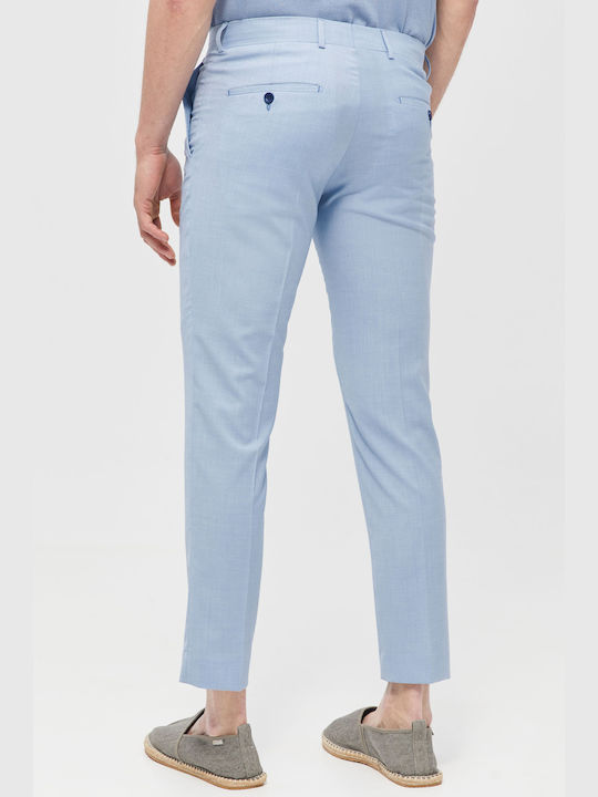 Aristoteli Bitsiani Men's Trousers in Slim Fit Light Blue