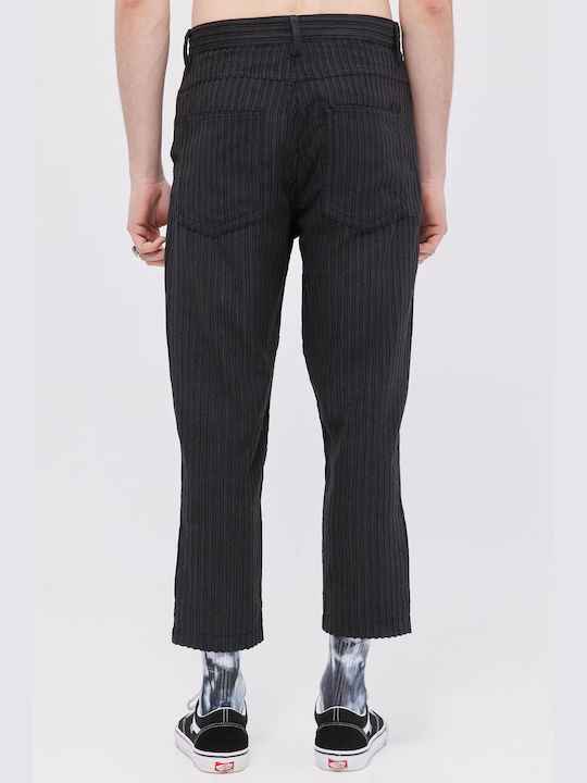 Aristoteli Bitsiani Men's Trousers in Relaxed Fit Black