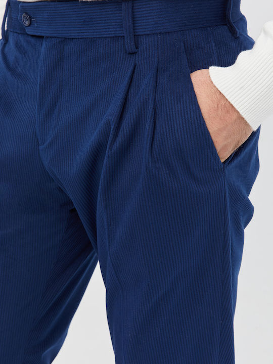 Aristoteli Bitsiani Men's Trousers in Relaxed Fit Blue