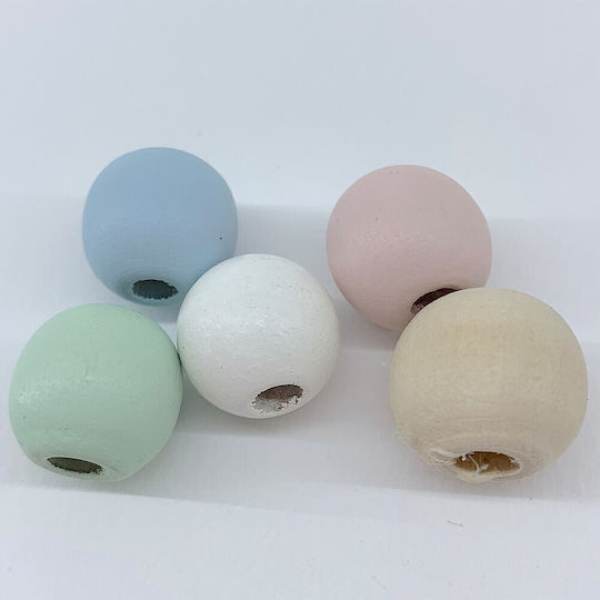 Riniotis Craft Beads Beige 15mm 50pcs