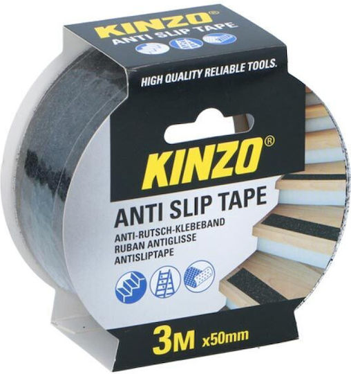 Kinzo Αυτοκόλλητη Αντιολισθητική Ταινία Μαύρη 50mm