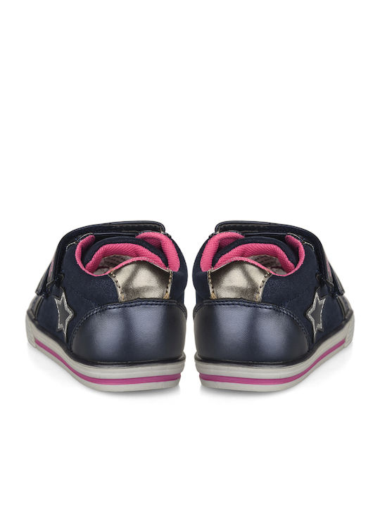 Kids Boots with Velcro Navy Blue