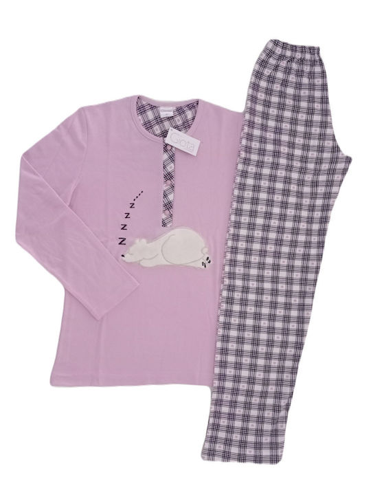 Odyssey Winter Women's Pyjama Set Pink