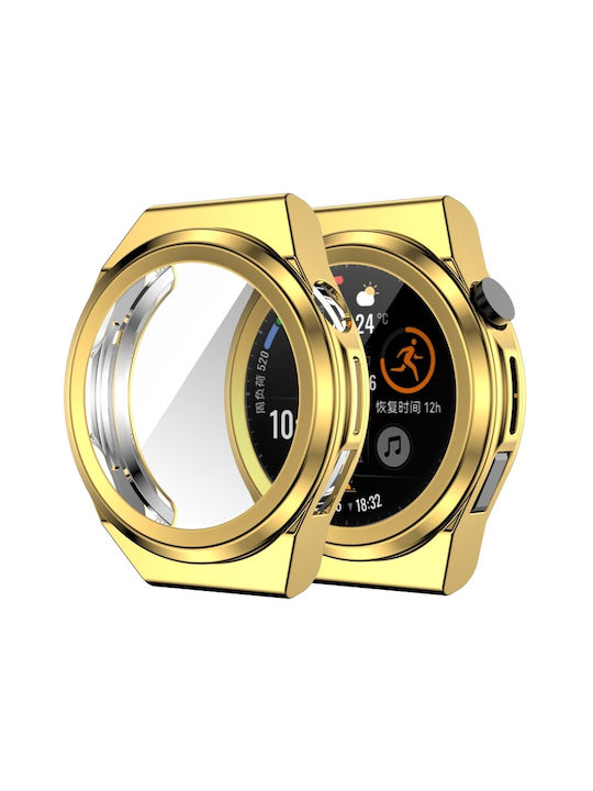 Силиконов Калъф в Златист цвят за Huawei Watch GT Runner - Хуавей Уотч ГТ Рънър