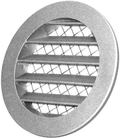 Europlast Περσίδα Εξαερισμού 8x8cm Στρογγυλή με Σίτα