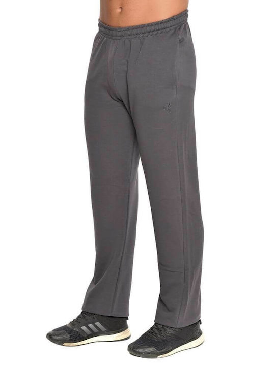 Target M21-74092 Men's Fleece Sweatpants with Rubber Gray