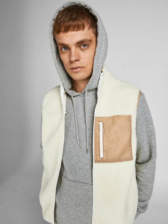 Sweatshirt with Hood Light Grey Melange