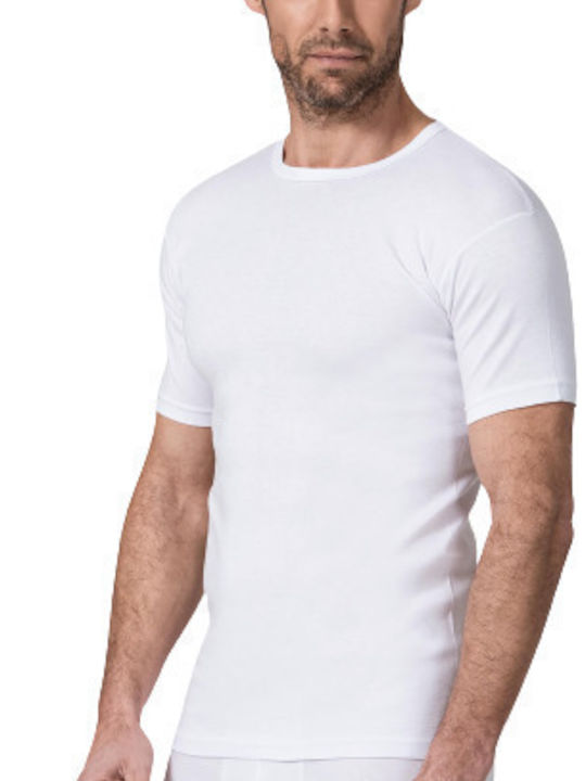 Men's Short Sleeve Undershirt White