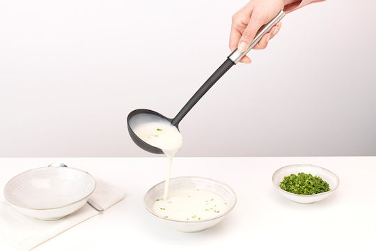 Brabantia Βαθιά Κουτάλα Σούπας Πλαστική Μαύρη