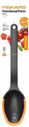 Fiskars Плитка Лъжица Ragu Пластмасова Черна с Оранжев Край от Силикон 29см