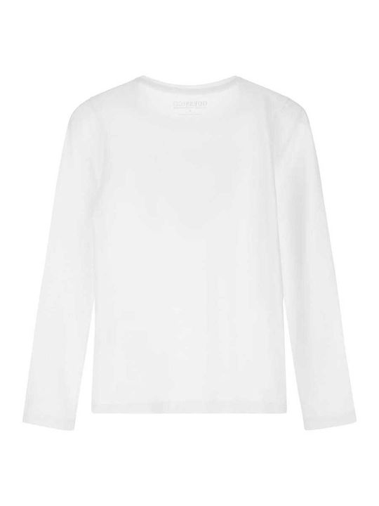 Guess Kids Blouse Long Sleeve White